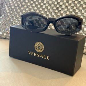 Authentic Versace Black Sunglasses | Made in Italy | With Box & Case